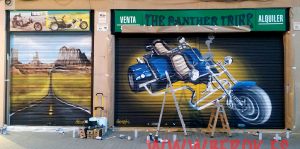 Graffiti Moto 3 Ruedas The Panther Trike 300x100000